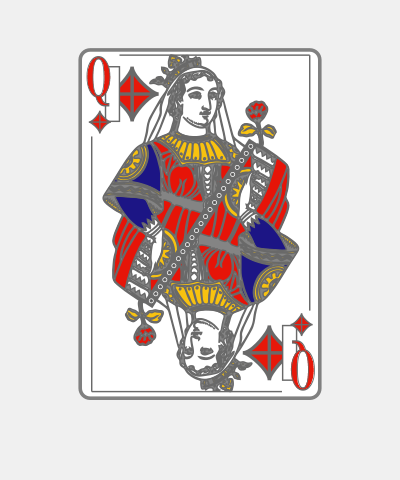 queen playing card png