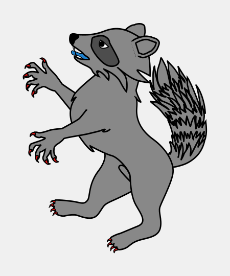Raccoon Rampant