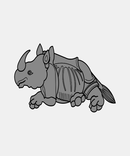 Rhinoceros Couchant