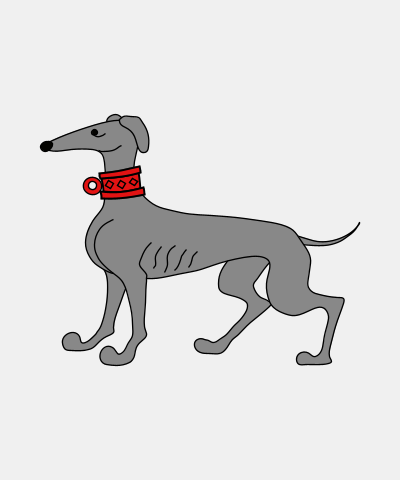 Greyhound Collared