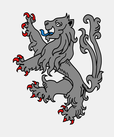 Lion Rampant Tail Forked