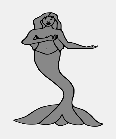 Mermaid In Her Modesty