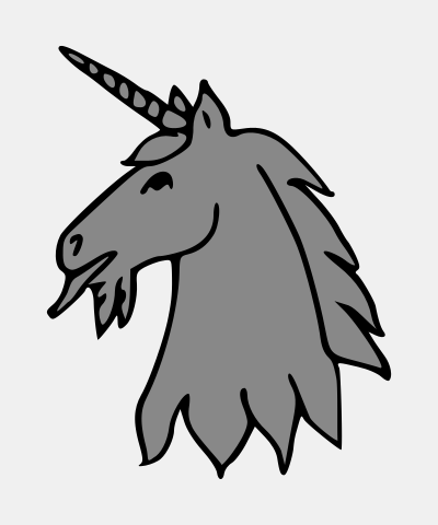 Unicorn Head Erased