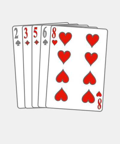 Losing Hand Of Playing Cards