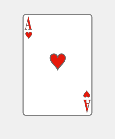 Playing Card Ace Of Hearts