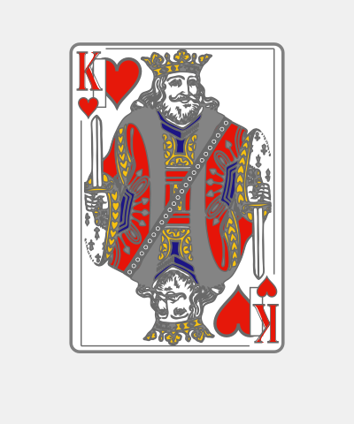 Playing Card King Of Hearts