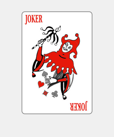 Playing Card Red Joker