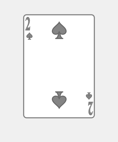 Playing Card Two Of Spades