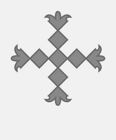 Cross Flory Of 9 Fusils