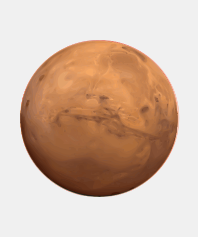Planet Mars Natural
