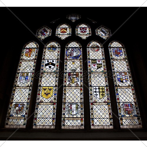 Stained Glass window, Bath Abbey, UK