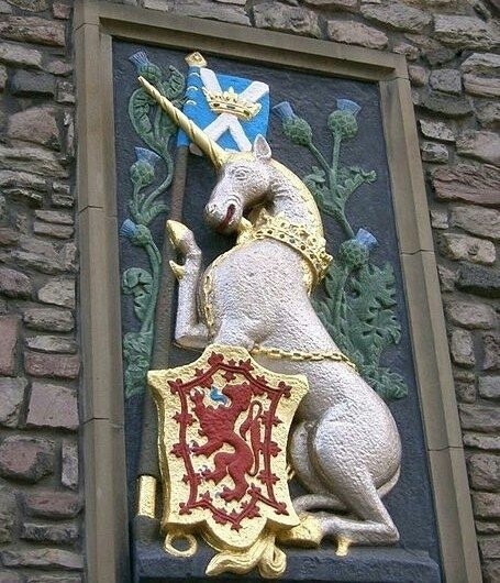 National Unicorn Day - Scotland
In heraldry the unicorn is best known as the symbol of Scotland. The unicorn was chosen because it was seen as a proud and haughty beast which would rather die than be captured, just as Scots would fight to remain sovereign and unconquered. Two unicorns supported the royal arms of the King of Scots, and since the 1707 union of England and Scotland, the royal arms of the United Kingdom have been supported by a