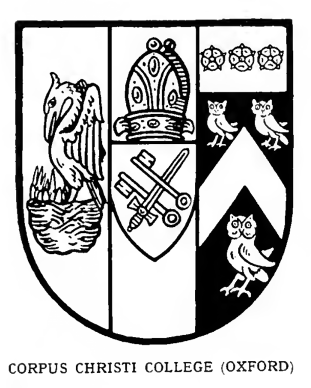 CORPUS CHRISTI COLLEGE Oxford DrawShield
