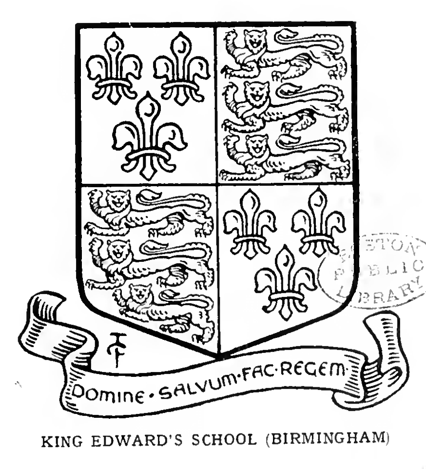 KING EDWARD'S SCHOOL (Birmingham).